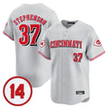 Cincinnati Reds #37 Tyler Stephenson Player Gray BFRAILEY Vapor Premier Limited Home Stitched Jerseys