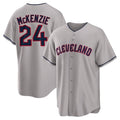 Cleveland Guardians #24 Triston McKenzie Player Gray BFRAILEY Game Home Stitched Jerseys