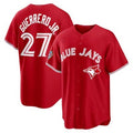 Toronto Blue Jays #27 Vladimir Guerrero Jr. Red BFRAILEY 50th Anniversary Alternate Limited Jersey