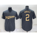 Minnesota Twins #2 Luis Arraez Charcoal BFRAILEY 2022 All-Star Cool Base Stitched Jersey