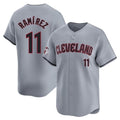 Cleveland Guardians #11 Jose Ramirez Player Gray BFRAILEY Road Limited Home Stitched Jerseys