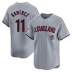 Cleveland Guardians #11 Jose Ramirez Player Gray BFRAILEY Road Limited Home Stitched Jerseys