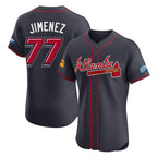 Atlanta Braves #77 Joe Jimenez Player Navy BFRAILEY 2025 Speedway Classic Limited Elite Home Game Stitched Jerseys