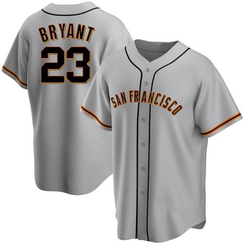 San Francisco Giants #23 Kris Bryant Gray BFRAILEY Cool Base Jersey