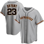 San Francisco Giants #23 Kris Bryant Gray BFRAILEY Cool Base Jersey