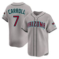 Arizona Diamondbacks #7 Corbin Carroll Player Gray BFRAILEY Road Limited Home Game Stitched Jerseys
