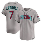 Arizona Diamondbacks #7 Corbin Carroll Player Gray BFRAILEY Road Limited Home Game Stitched Jerseys