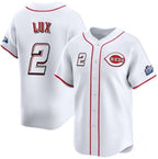 Cincinnati Reds #2 Gavin Lux White BFRAILEY 2025 Speedway Classic Home Limited Stitched Jersey