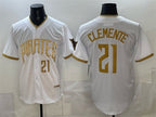 Pittsburgh Pirates #21 Roberto Clemente White BFRAILEY 2026 City Connect Stadium Stitched Jersey