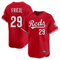 Cincinnati Reds #29 TJ Friedl Player Red BFRAILEY Home Limited Stitched Jerseys