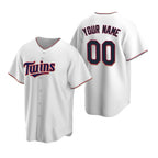 Custom Minnesota Twins White BFRAILEY Stitched Cool Base Home Jersey