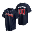 Custom Atlanta Braves Navy BFRAILEY 2020 Stitched Cool Base Jersey