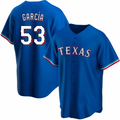 Texas Rangers #53 Adolis Garcia Blue BFRAILEY Cool Base Stitched Jersey