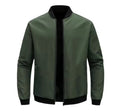 My Store Autumn Casual Solid Fashion Slim Bomber Jacket Men Overcoat New Arrival Baseball Jackets Men's Jacket