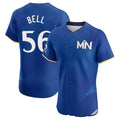 Minnesota Twins #56 Josh Bell Player Royal BFRAILEYCity Connect Limited Elite Home Stitched Jerseys