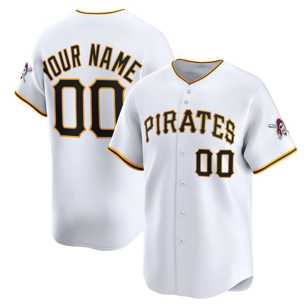 Custom Pittsburgh Pirates White BFRAILEY Home Limited Jersey