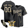 Custom Los Angeles Dodgers Armed Forces Day Vapor Premier Limited Jersey ¨C Black BFRAILEY
