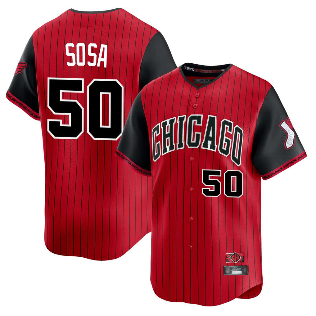 Chicago White Sox #50 Lenyn Sosa Player Red BFRAILEY City Connect Limited Home Stitched Jerseys