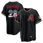 Arizona Diamondbacks #28 Nolan Arenado Player Black BFRAILEY USA 250 Fourth of July Game Home Stitched Jerseys