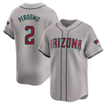 Arizona Diamondbacks #2 Geraldo Perdomo Player Gray BFRAILEY Road Limited Home Game Stitched Jerseys