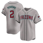 Arizona Diamondbacks #2 Geraldo Perdomo Player Gray BFRAILEY Road Limited Home Game Stitched Jerseys