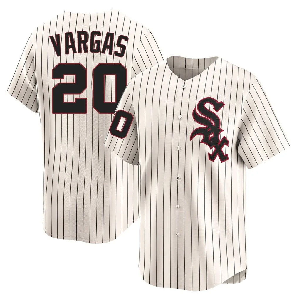 Chicago White Sox #20 Miguel Vargas Player Cream BFRAILEY Cooperstown Collection Limited Home Stitched Jerseys