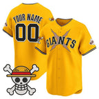 Custom San Francisco Giants x One Piece Gold BFRAILEY Vapor Premier Limited Jersey - Stitched