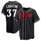 Minnesota Twins #37 Victor Caratini Player Black BFRAILEYFashion Out Home Limited Stitched Jerseys
