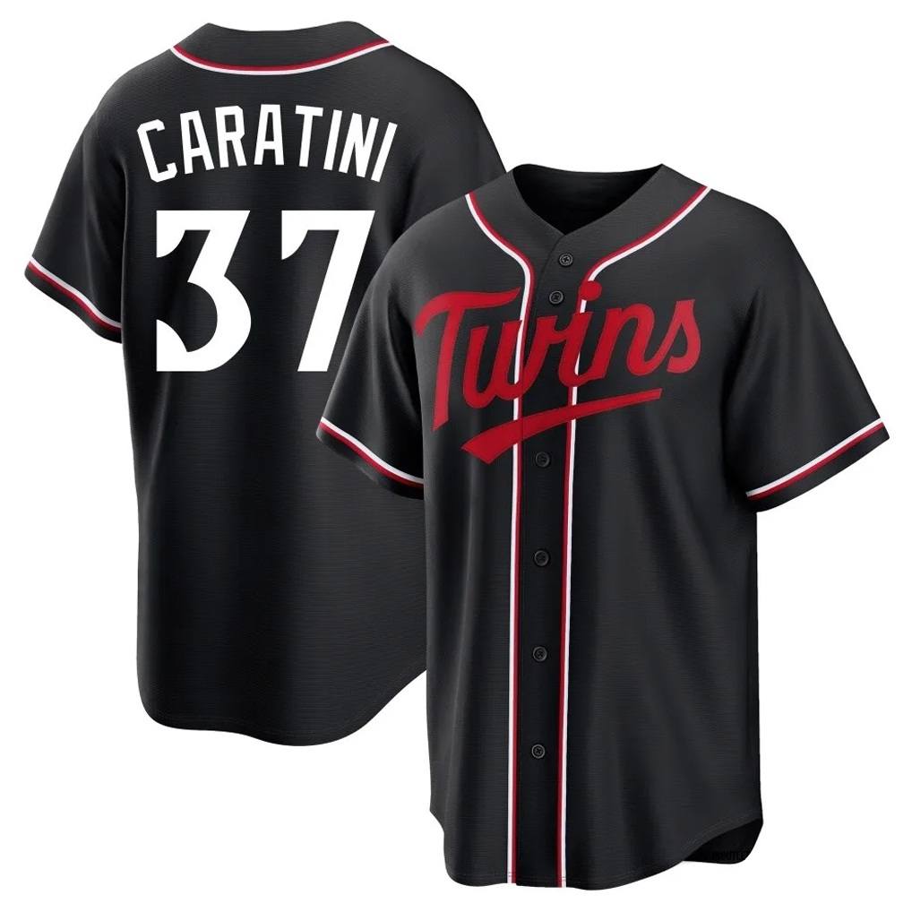 Minnesota Twins #37 Victor Caratini Player Black BFRAILEYFashion Out Home Limited Stitched Jerseys