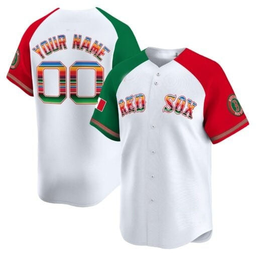 Custom Boston Red Sox Mexico White BFRAILEY Vapor Premier Limited Jersey ¨C Aiternate
