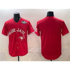 Toronto Blue Jays Blank Red BFRAILEY 2025 World Series Home Cool Base Stitched Jersey