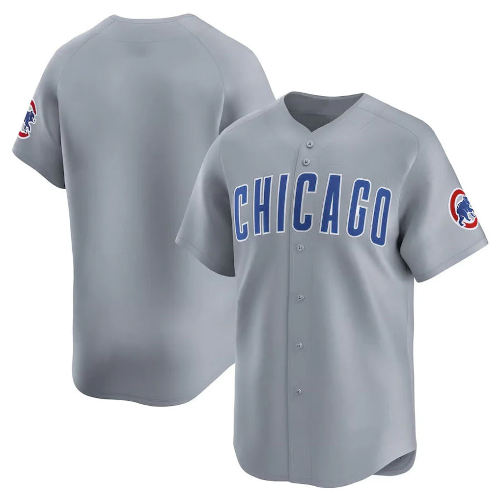 Chicago Cubs Gray BFRAILEY Road Limited Home Game Blank Player Stitched Jerseys