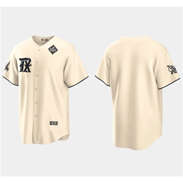 Texas Rangers Blank Cream BFRAILEY 2023 World Series City Connect Stitched Jersey