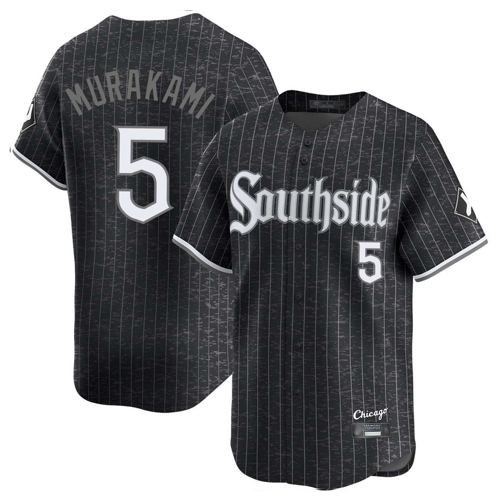 Chicago White Sox #5 Munetaka Murakami Player Black BFRAILEY City Connect Limited Home Stitched Jerseys