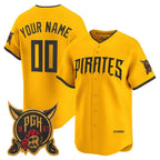 Custom Pittsburgh Pirates Gold BFRAILEY 2026 City Connect Stadium Stitched Jersey
