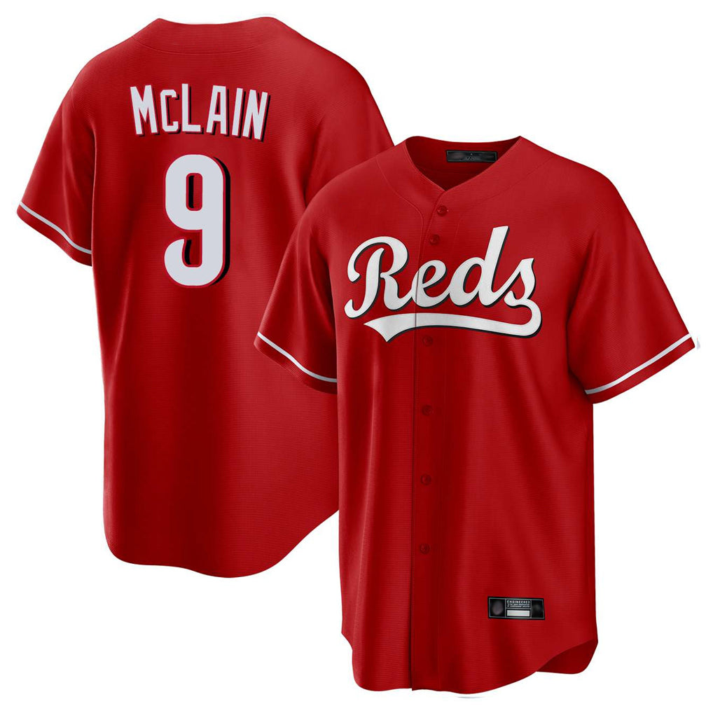 Cincinnati Reds #9 Matt McLain Player Red BFRAILEY Home Game Stitched Jerseys