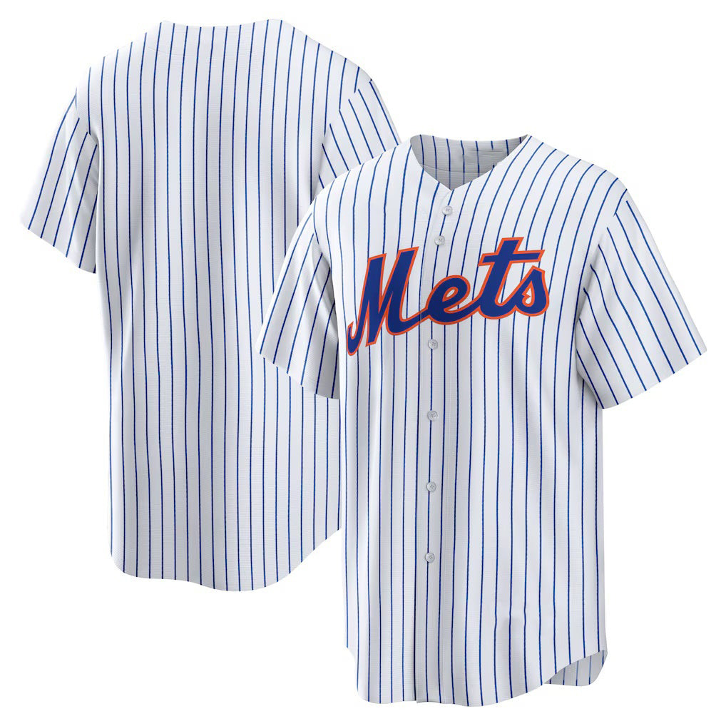 New York Mets White BFRAILEY Home Replica Team Jersey