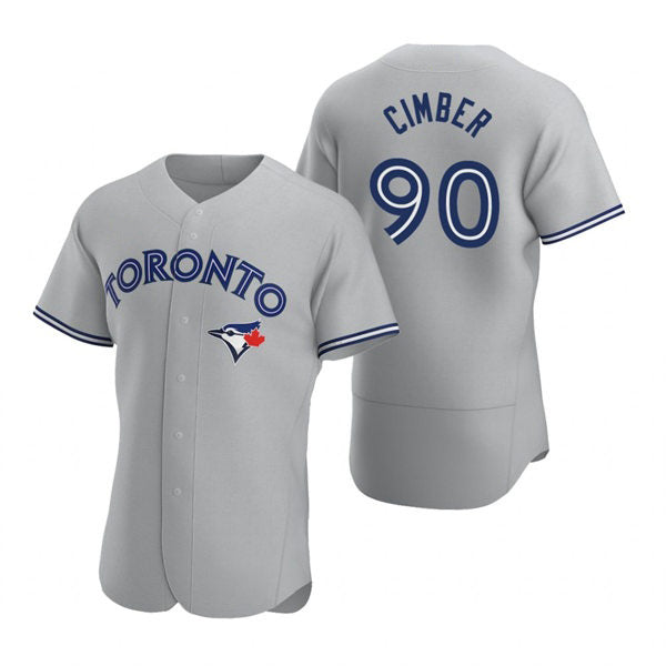 Toronto Blue Jays #90 Adam Cimber Gray BFRAILEY Road Flex Base Player Jersey