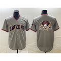 Arizona Diamondbacks Gray BFRAILEY Team Big Logo Cool Base Stitched Jerseys