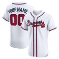Custom Atlanta Braves White BFRAILEY Home Elite Jersey