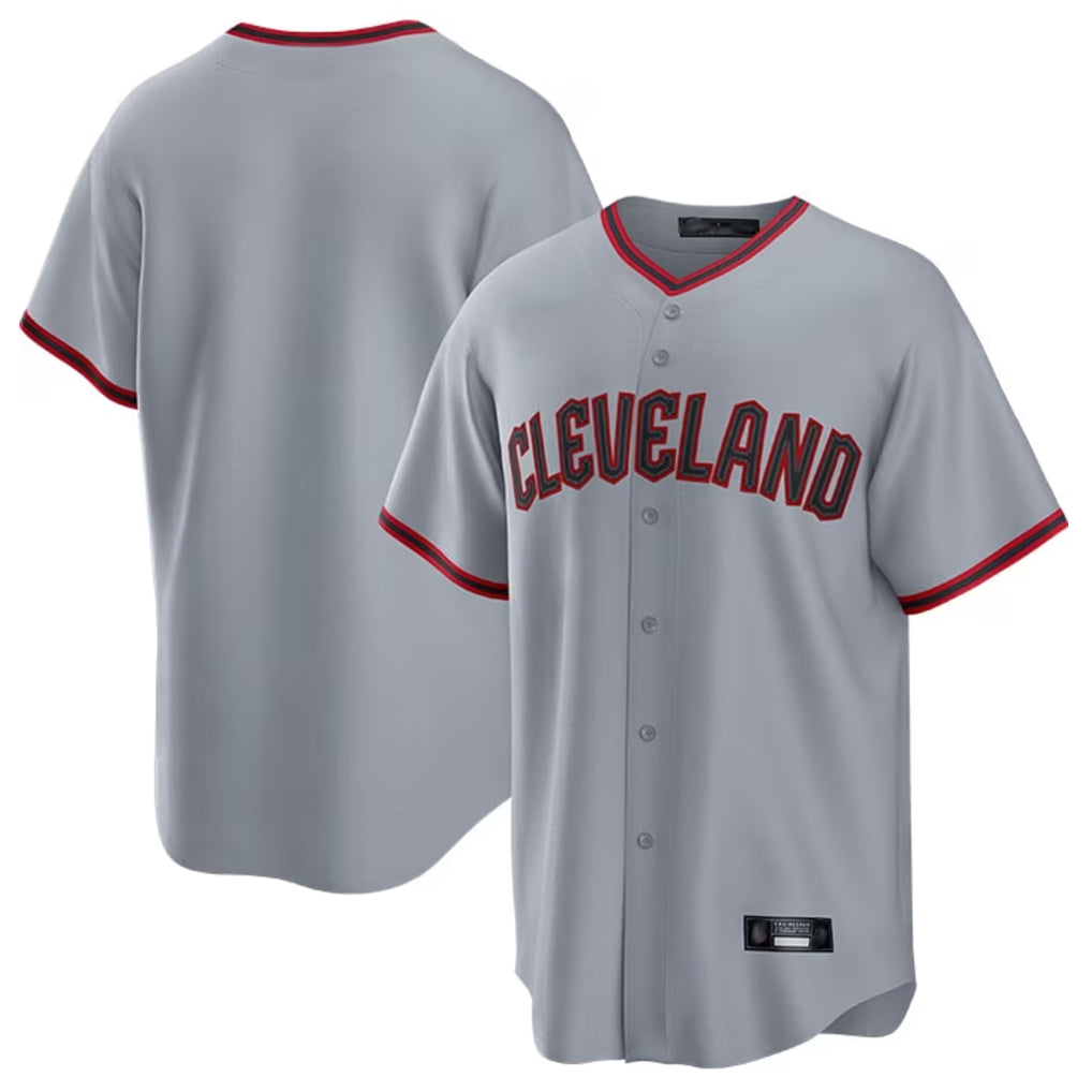 Cleveland Guardians Blank Player Gray BFRAILEY Home Game Stitched Jerseys