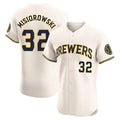 Milwaukee Brewers #32 Jacob Misiorowski Player Cream BFRAILEY Home Limited Elite Stitched Jerseys