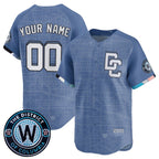 Custom Washington Nationals ACTIVE PLAYER Blue BFRAILEY 2025 City Connect Limited Stitched Jersey
