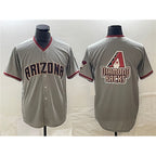 Arizona Diamondbacks Gray BFRAILEY Team Big Logo Cool Base Stitched Jersey 2