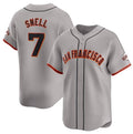 San Francisco Giants #7 Blake Snell Gray BFRAILEY Away Limited Stitched Jersey