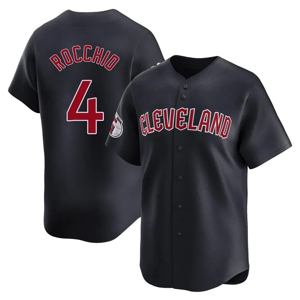 Cleveland Guardians #4 Brayan Rocchio Player Navy BFRAILEY Limited Home Game Stitched Jerseys