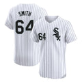Chicago White Sox #64 Shane Smith Player White BFRAILEY Stripe Limited Elite Home Stitched Jerseys