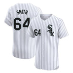 Chicago White Sox #64 Shane Smith Player White BFRAILEY Stripe Limited Elite Home Stitched Jerseys