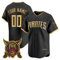 Custom Pittsburgh Pirates Black BFRAILEY 2026 City Connect Stadium Stitched Jersey