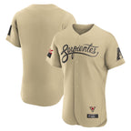 Arizona Diamondbacks Tan BFRAILEY City Connect Limited Elite Home Game Blank Player Stitched Jerseys